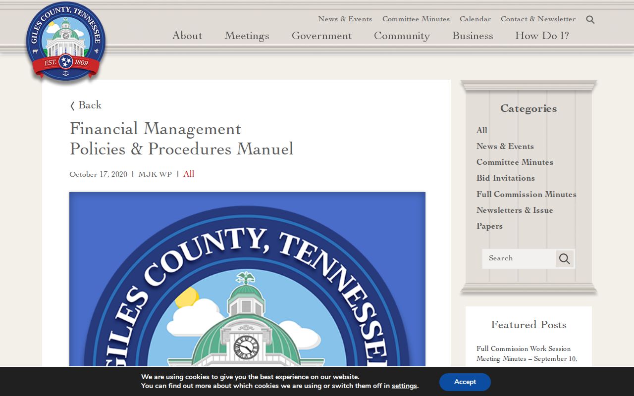 Giles County warrant records request information, county public records policy