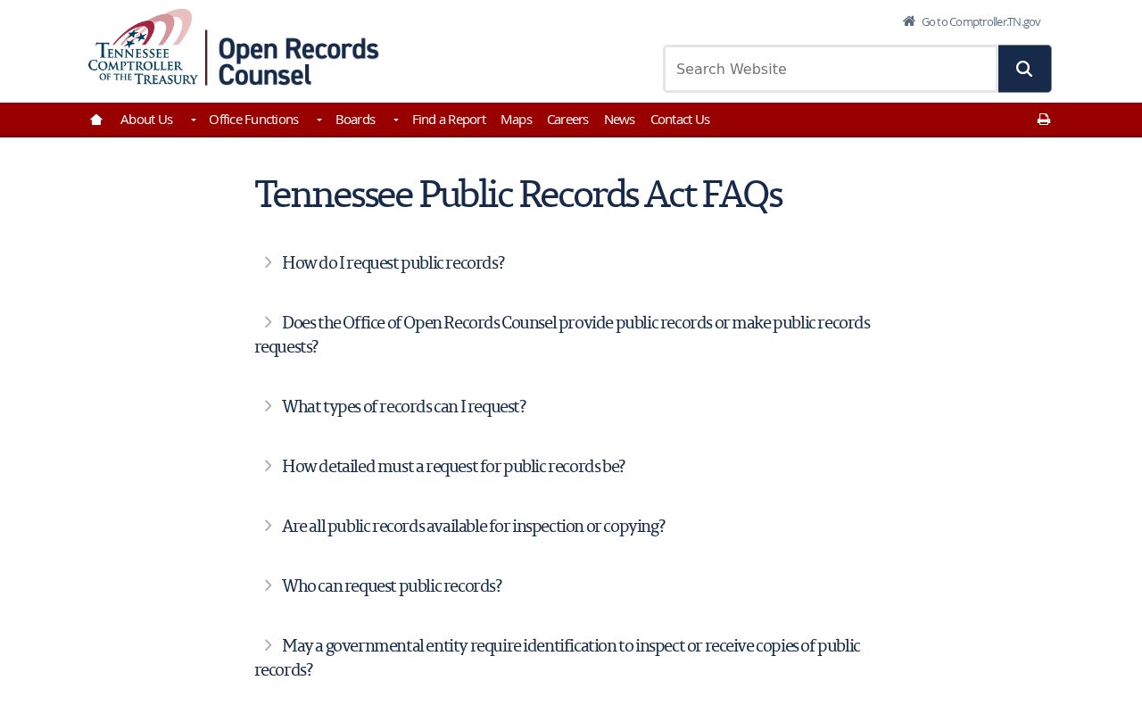 Giles County warrant records access under Tennessee public records law
