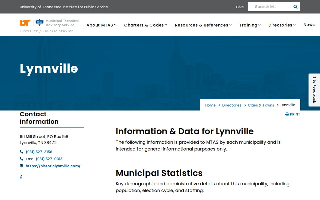 Lynnville warrant records contact, MTAS municipal court directory