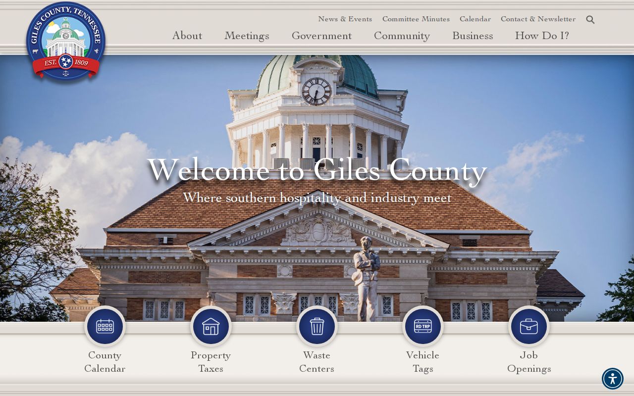 Giles County warrant records official county information source